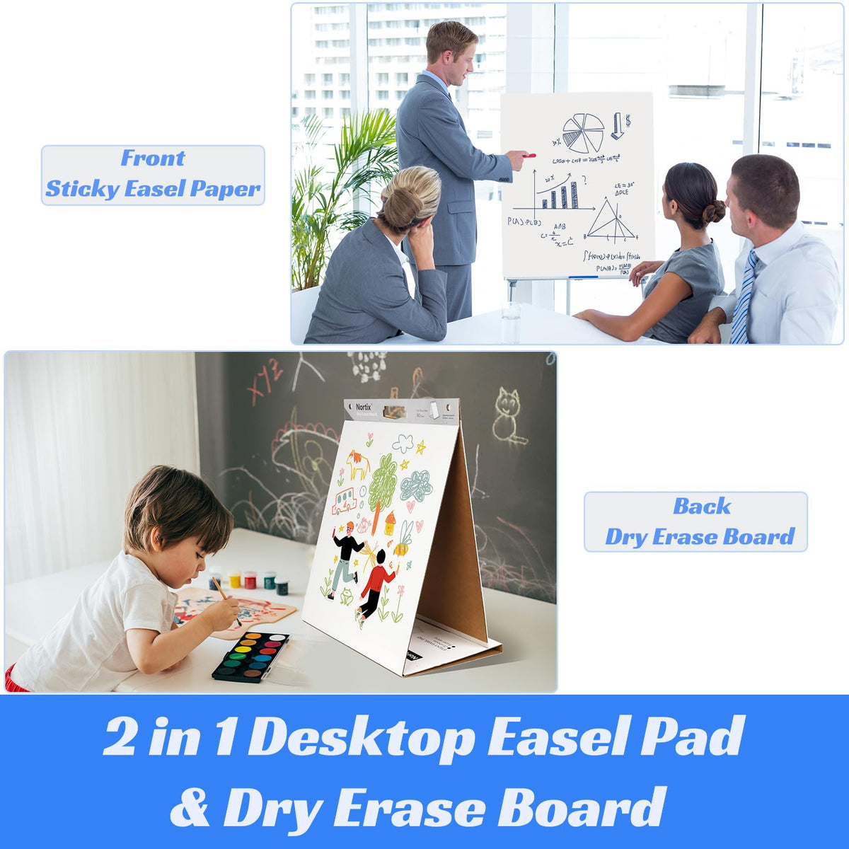 Sticky Easel Pads 20x23 Inches 20 Sheets 4 Pads R853246