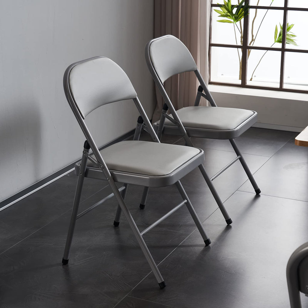 Foldable Iron PVC Chairs K385309