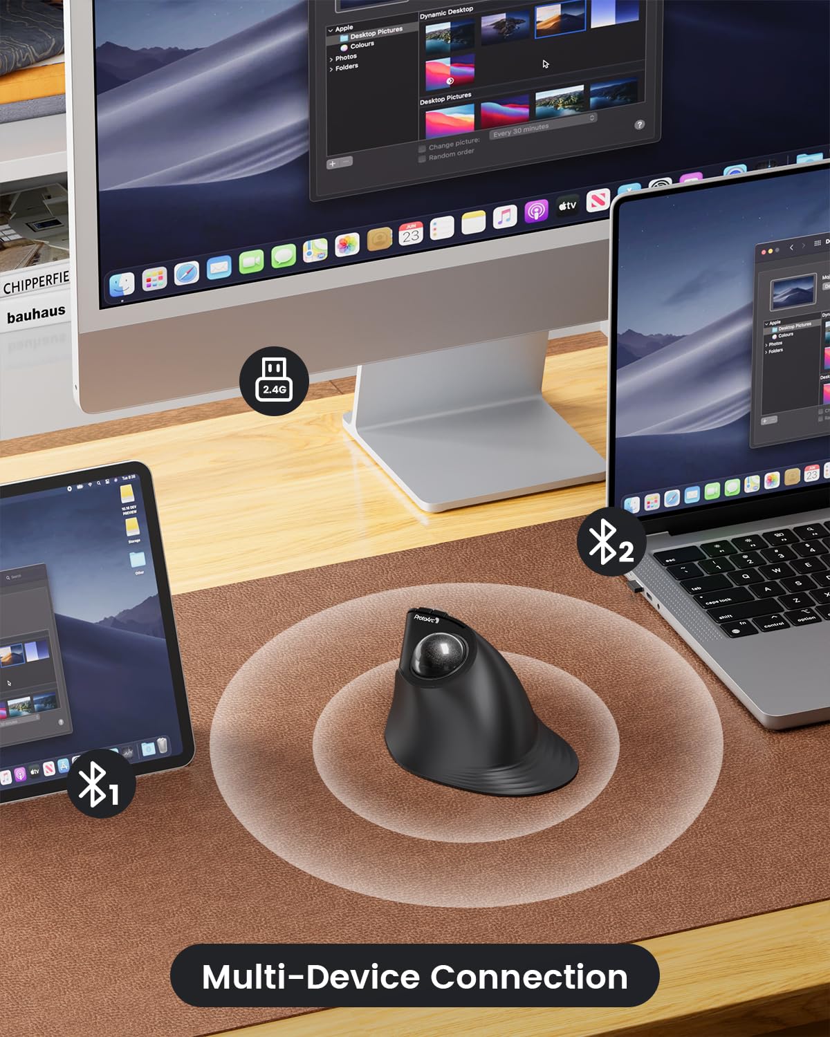 Wireless Vertical Trackball Mouse S180