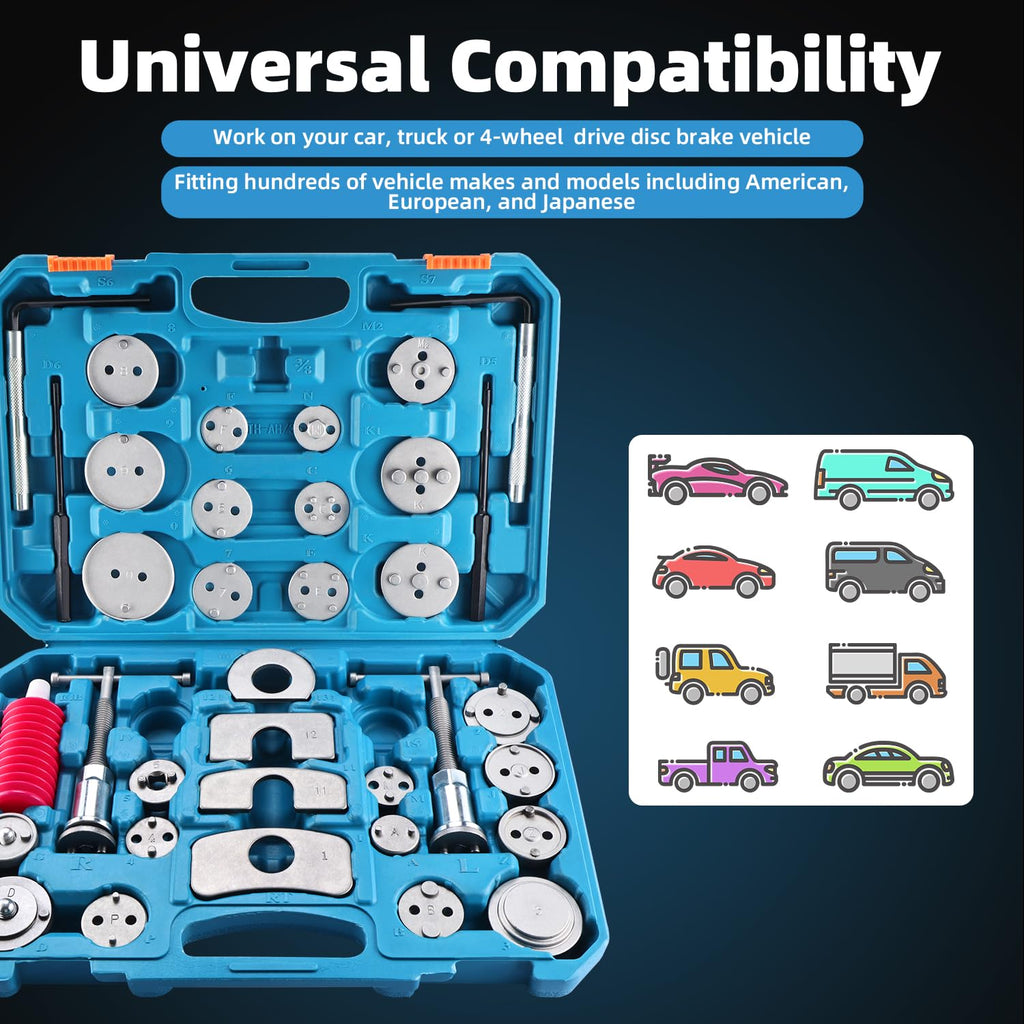 35pcs Disc Brake Caliper Tool Kit T7728