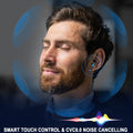 Black and Purple Wireless Earbuds Z6960