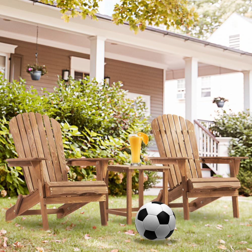 Solid Cedar Wood Folding Adirondack Chair Set of 2 E906