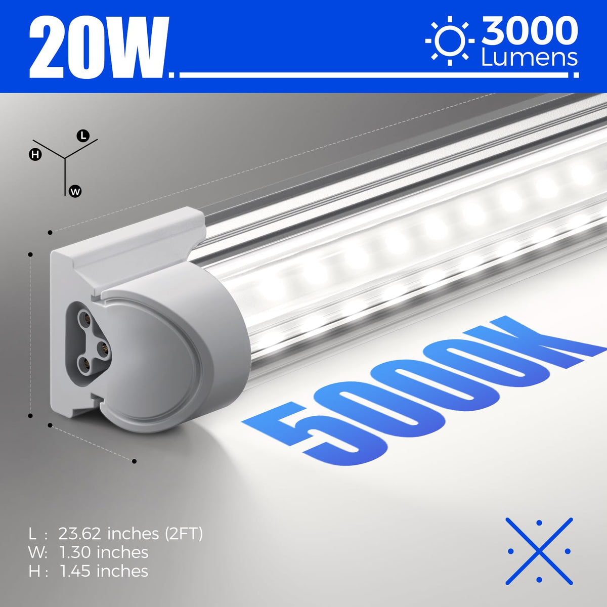 2FT LED Shop Lights 4 Pack E49725