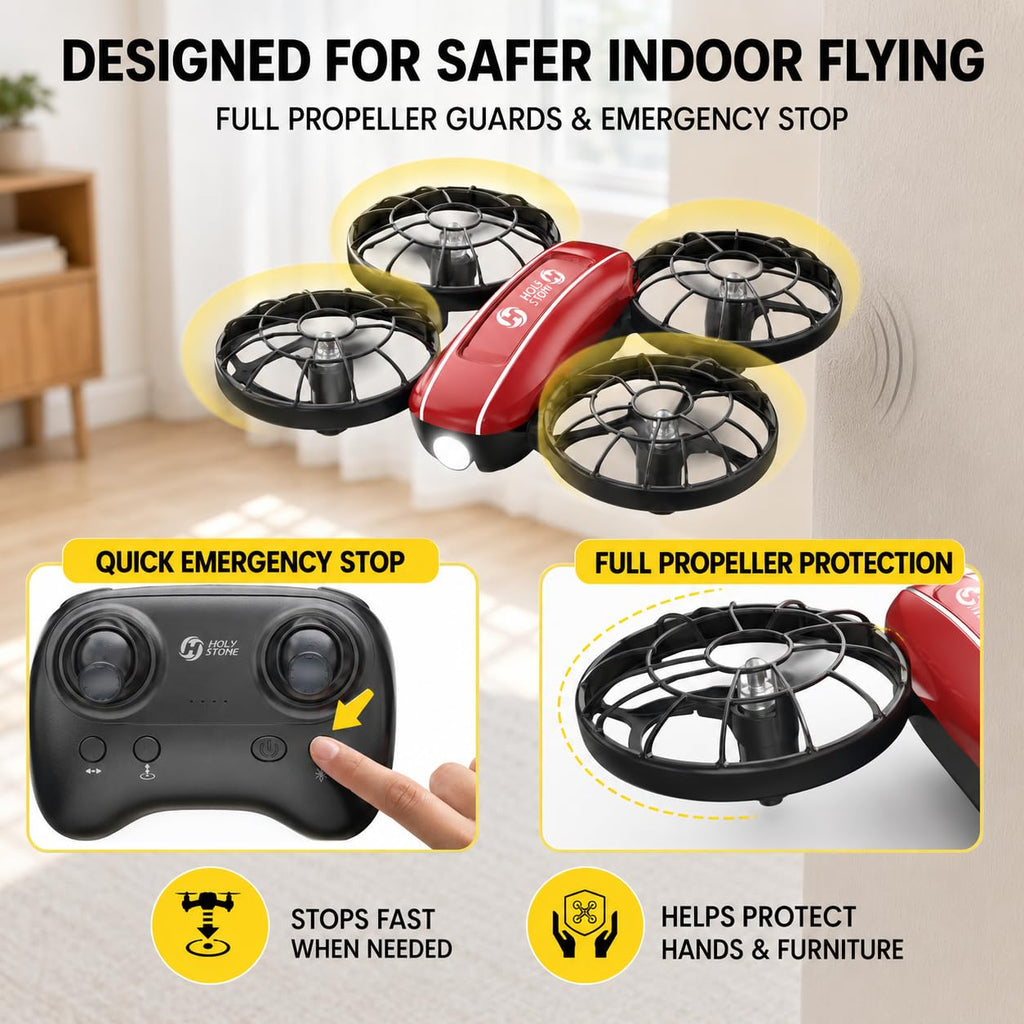 Mini Drone 2-Player Indoor RC Quadcopter Set with 4 Batteries G366398