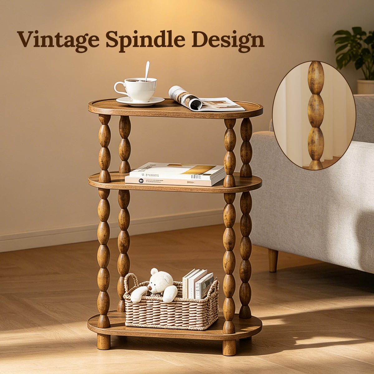 Narrow 3-Tier End Table L18540