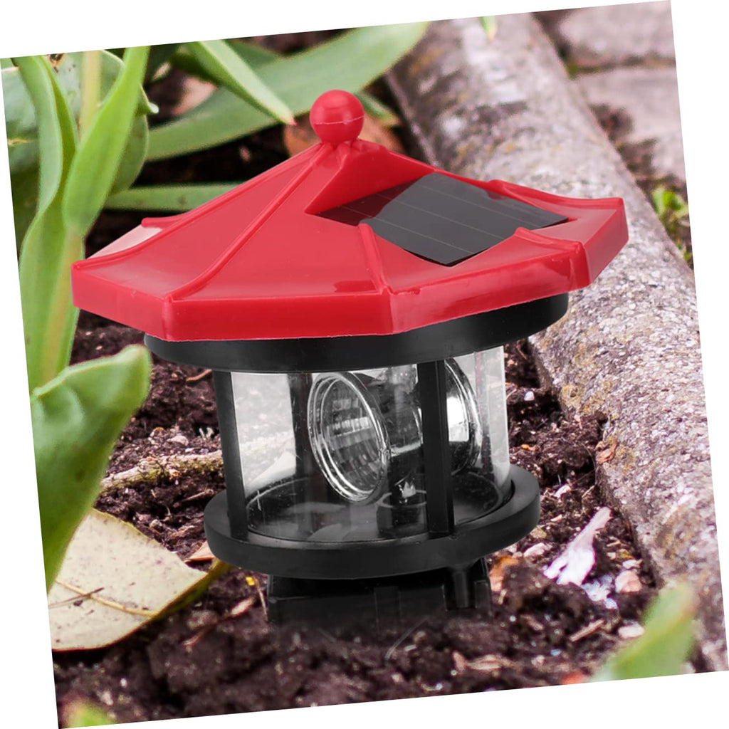 2Pcs Solar Powered Lighthouse Outdoor Garden Light Y854666