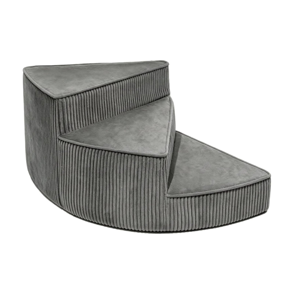 Portable Folding Pet Steps Ramp with Non Slip Base Dark Gray N191