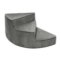 Portable Folding Pet Steps Ramp with Non Slip Base Dark Gray N191