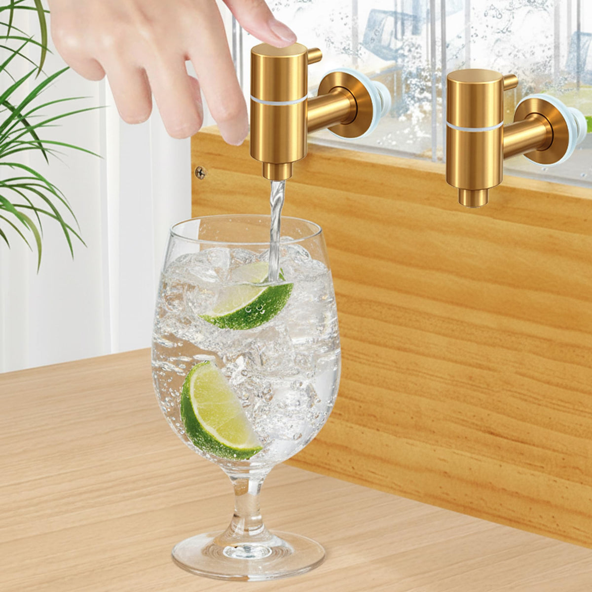2 Pack 2 Gallon Drink Dispenser with Stand and Ice Core H276318