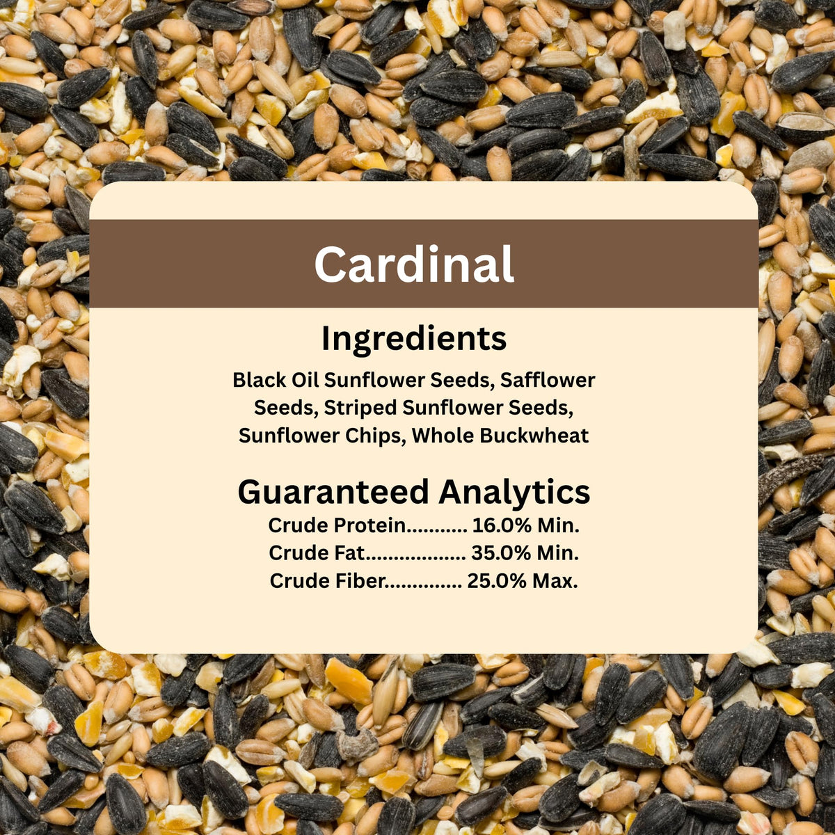 Wild Bird Seed Sunflower Safflower 20 Pound Bag R584