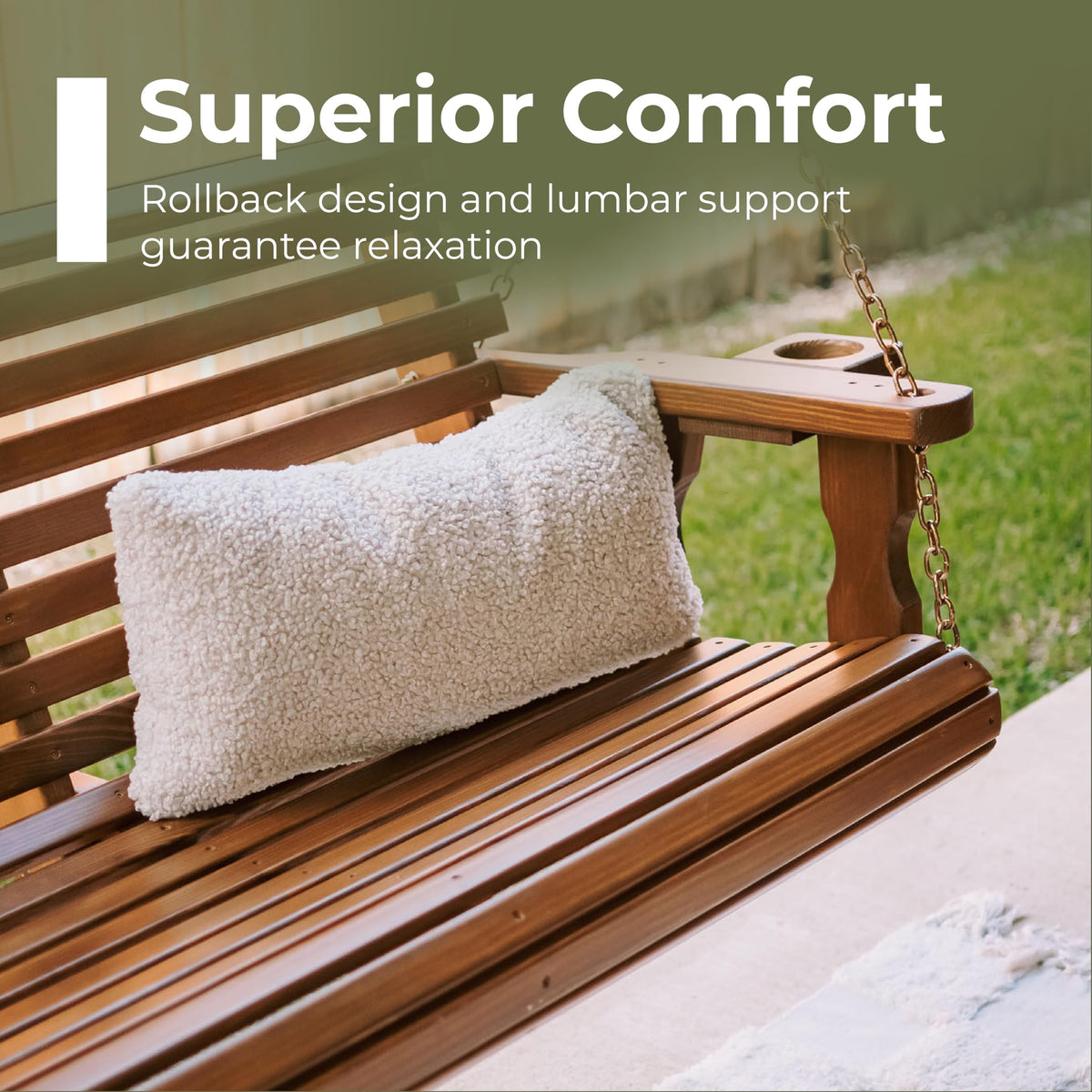 Heavy Duty 700 Lb Capacity Porch Swing S99936