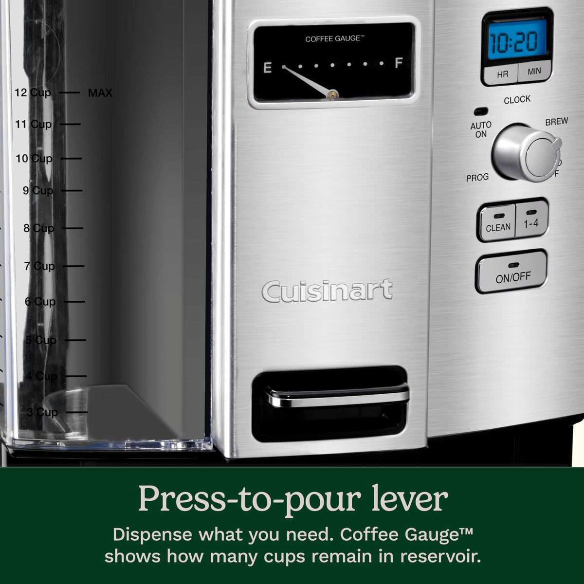 Programmable Self-Cleaning 12-cup Drip Coffee Maker D599