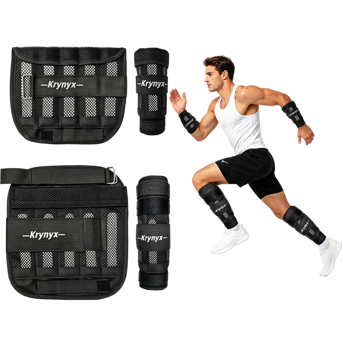 Adjustable Wrist Ankle Weights 10/20/30 lb F868286