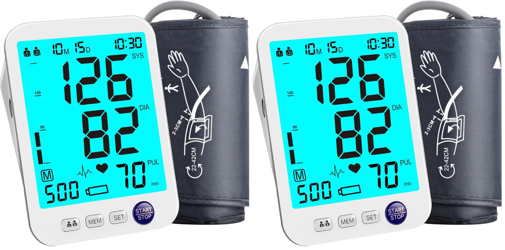 Automatic Digital Blood Pressure Monitor Upper Arm Adjustable Cuff D5025