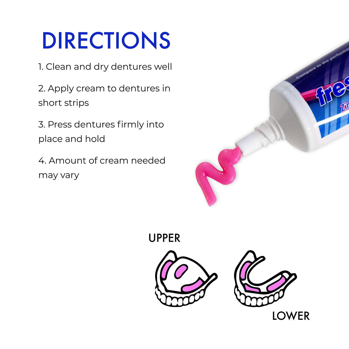2 oz Zinc Free Denture Adhesive R91091