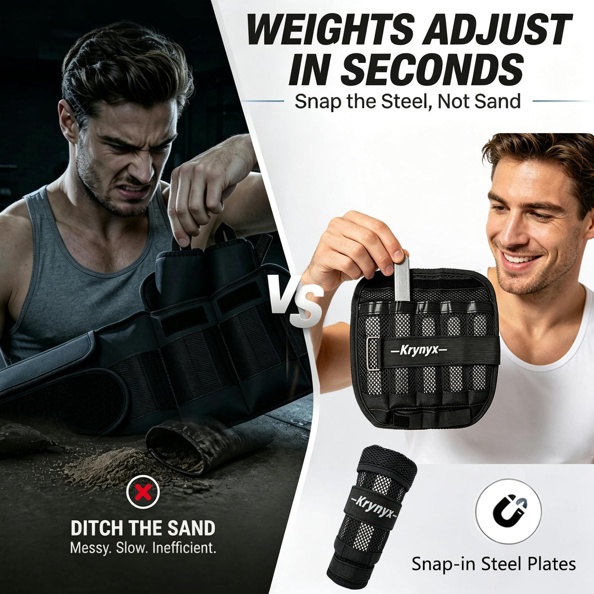 Adjustable Wrist Ankle Weights 10/20/30 lb F868286