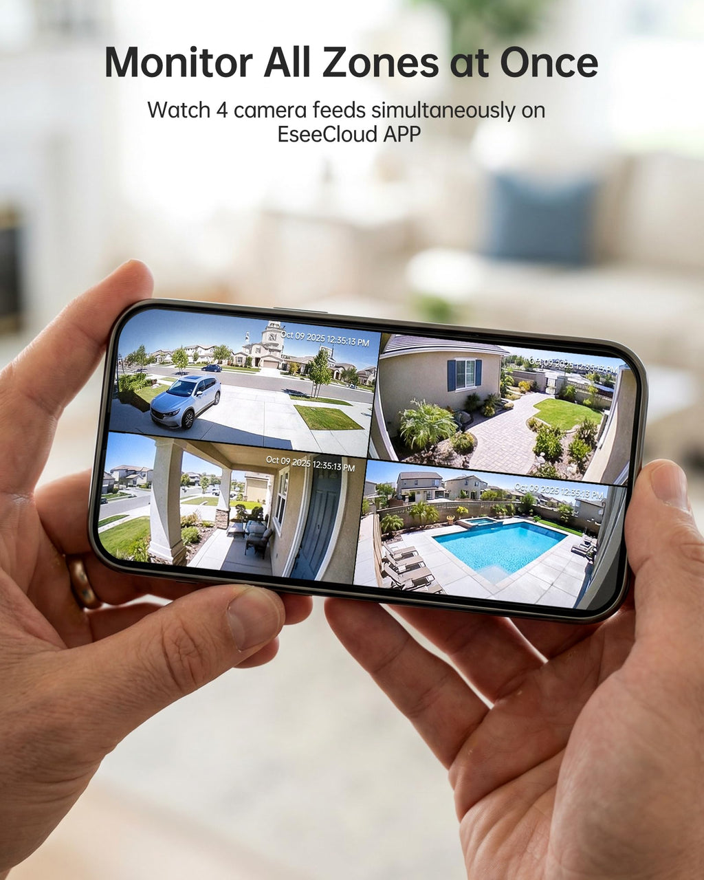 Wireless Outdoor Security Cameras 4-Pack B347