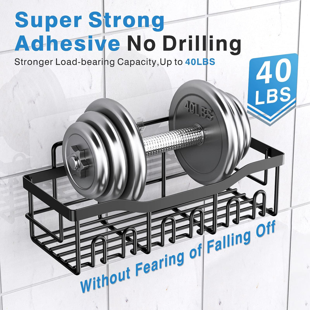 5 Pack Rustproof Stainless Steel Shower Caddy X42406