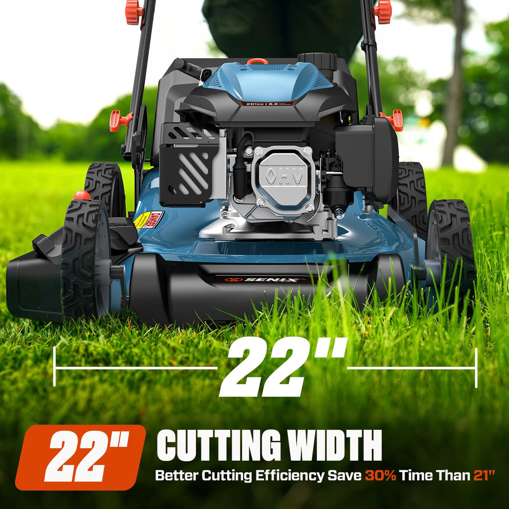 22" 3-in-1 Self Propelled Gas Lawn Mower Z6894