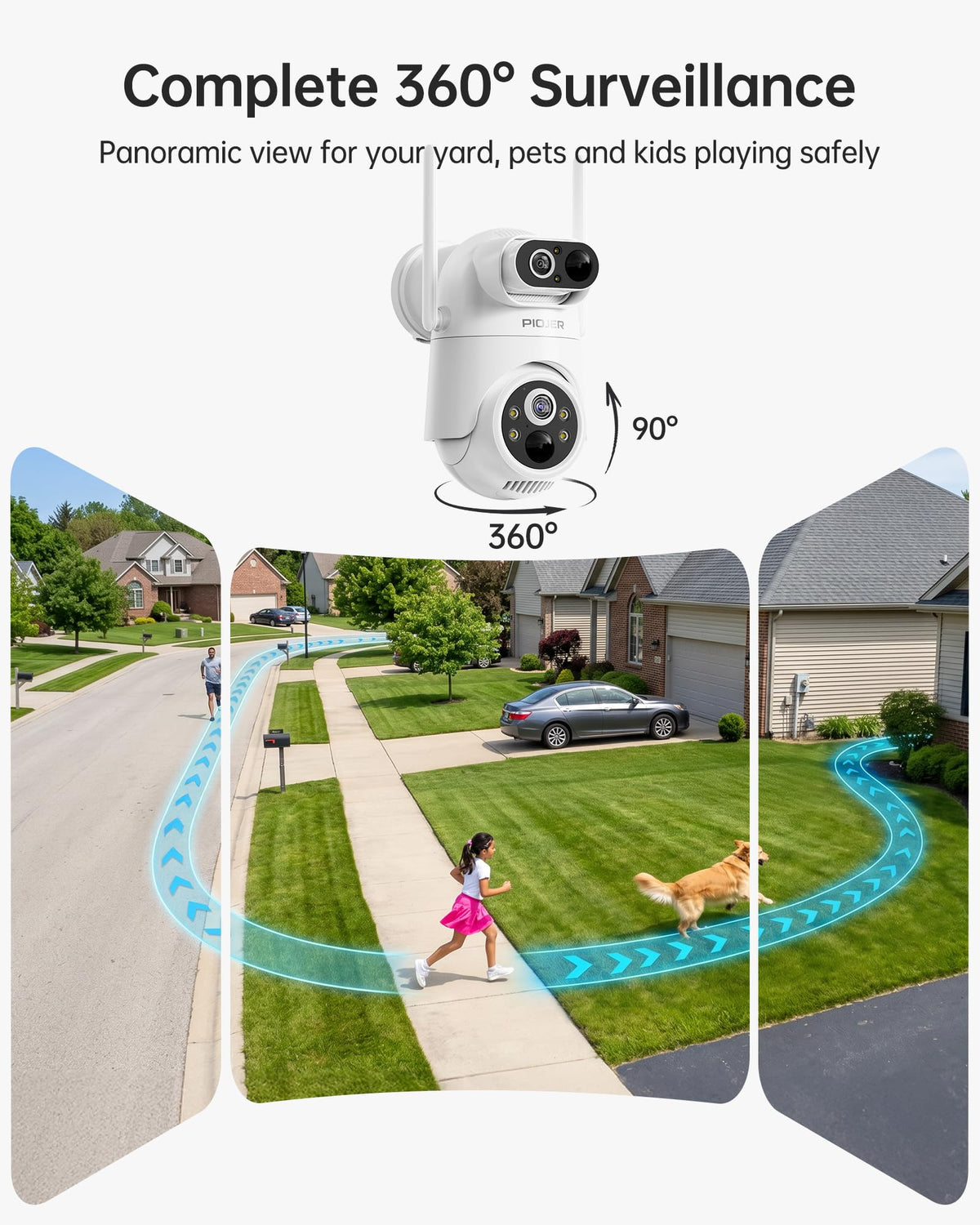 Wireless Outdoor Security Cameras 4-Pack B347