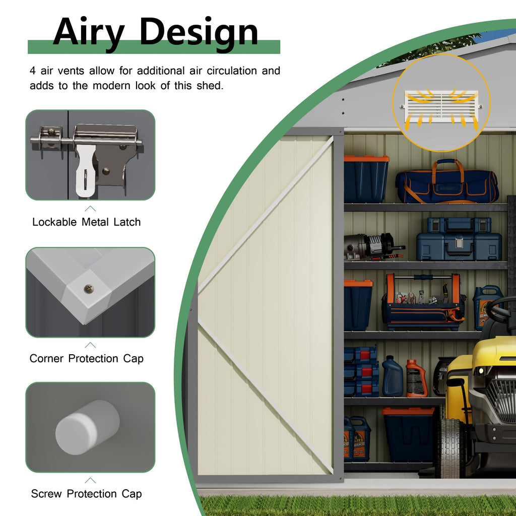 10x14 FT Outdoor Storage Shed U995809