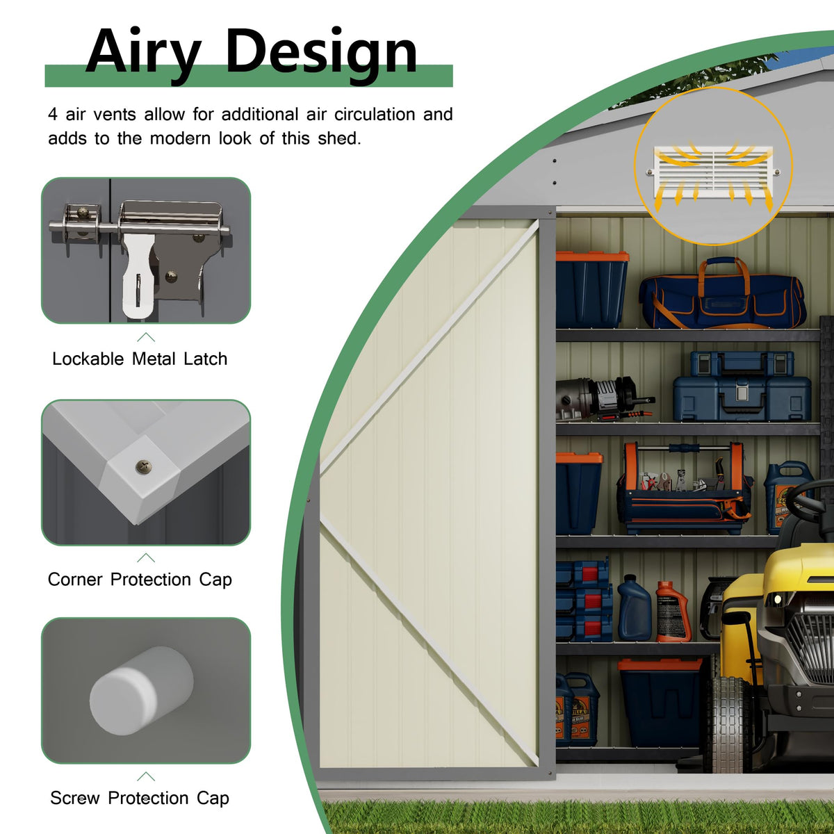 10x14 FT Outdoor Storage Shed U995809
