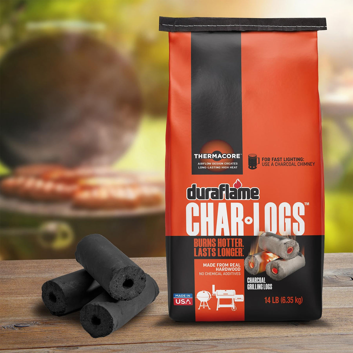 14 lb Bag Charcoal for Grilling, Smoking & Outdoor Cooking F222570