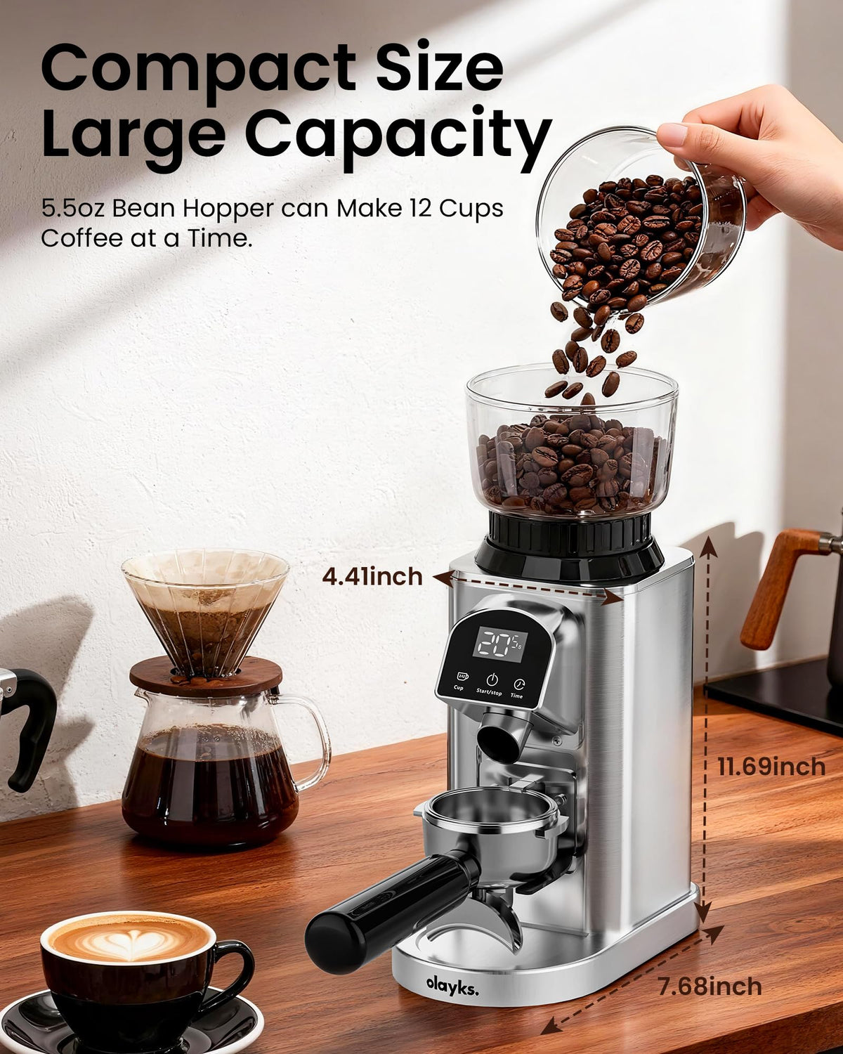 Electric Conical Burr Coffee Grinder T552