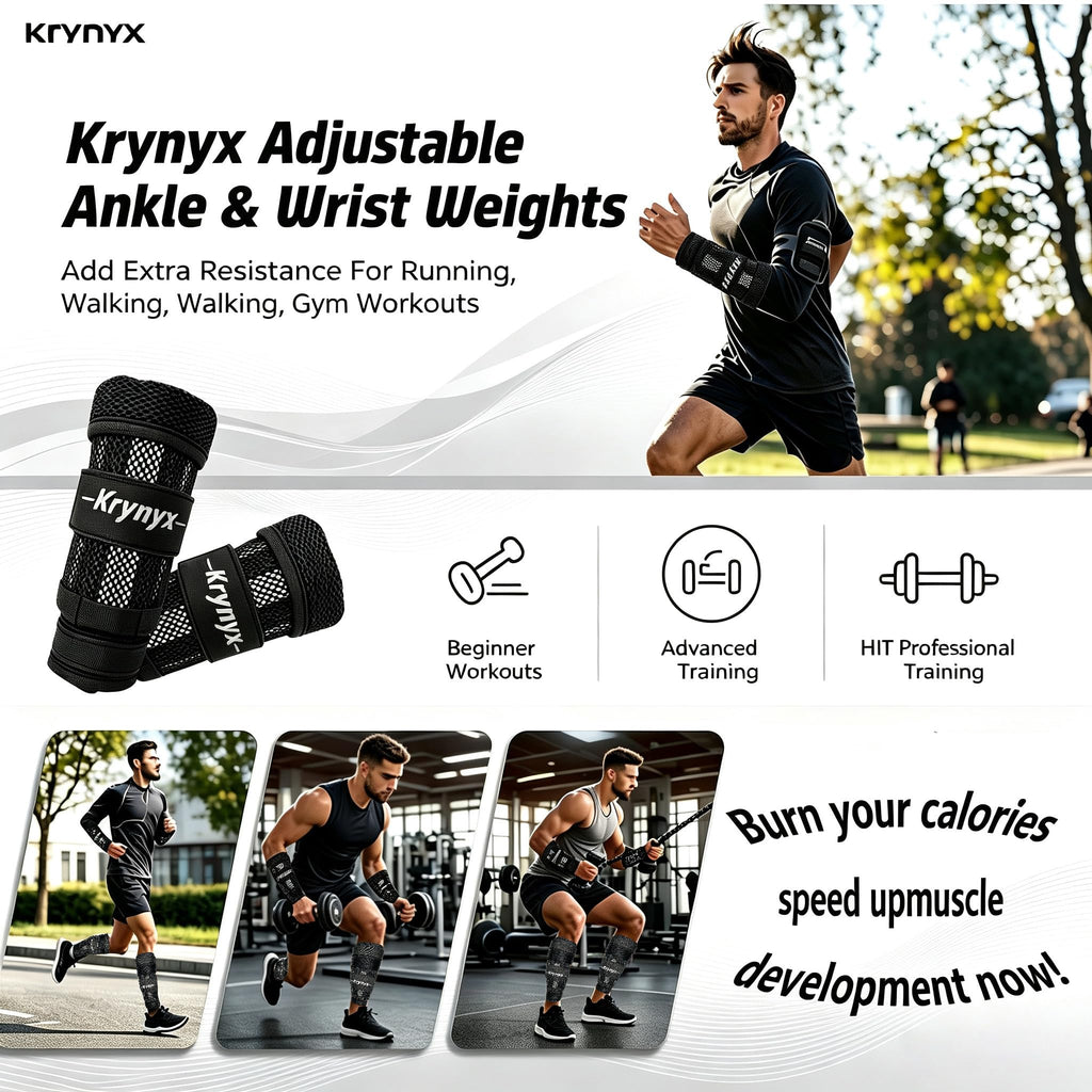 Adjustable Wrist Ankle Weights 10/20/30 lb F868286