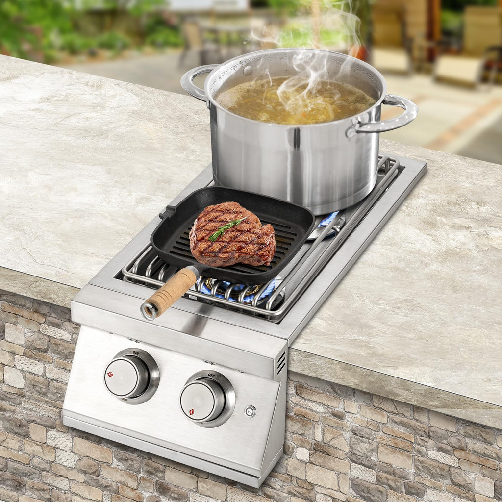 24,000BTU Liquid Propane Double Side Burner R1746