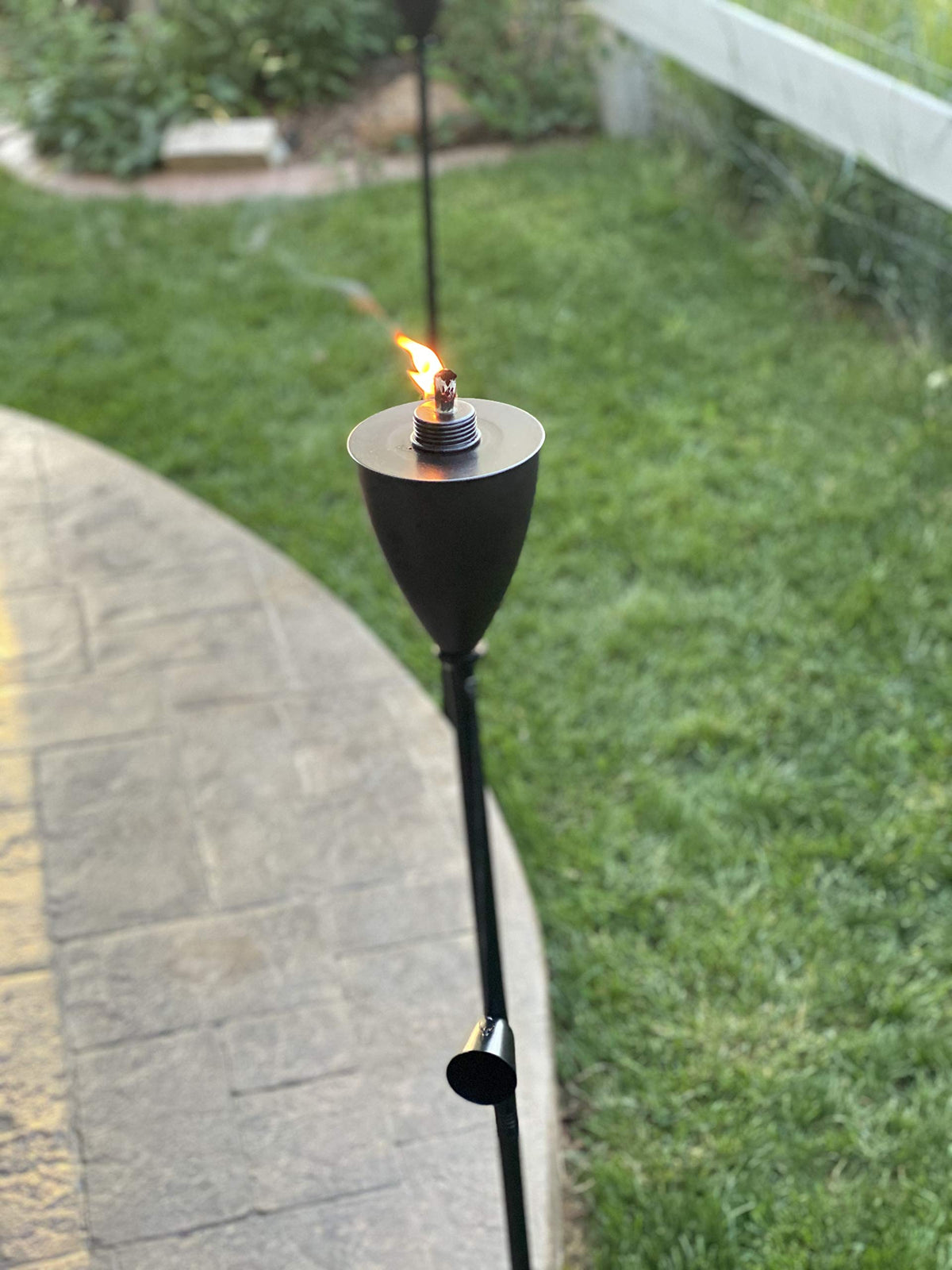 Outdoor Torches, Citronella Oil Compatible, Conical Bronze, 4 Pack S747