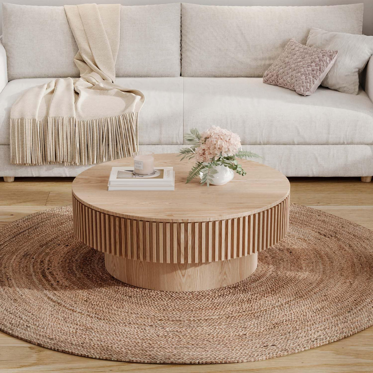 Round Coffee Table with Storage S768649