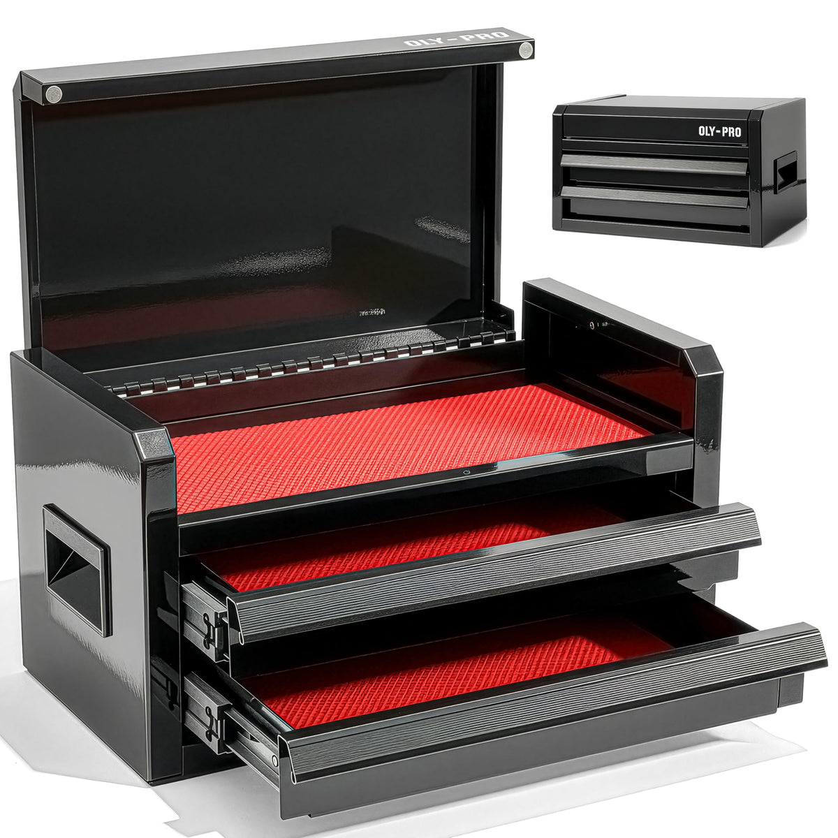 Black 2 Drawer Steel Tool Box D194106