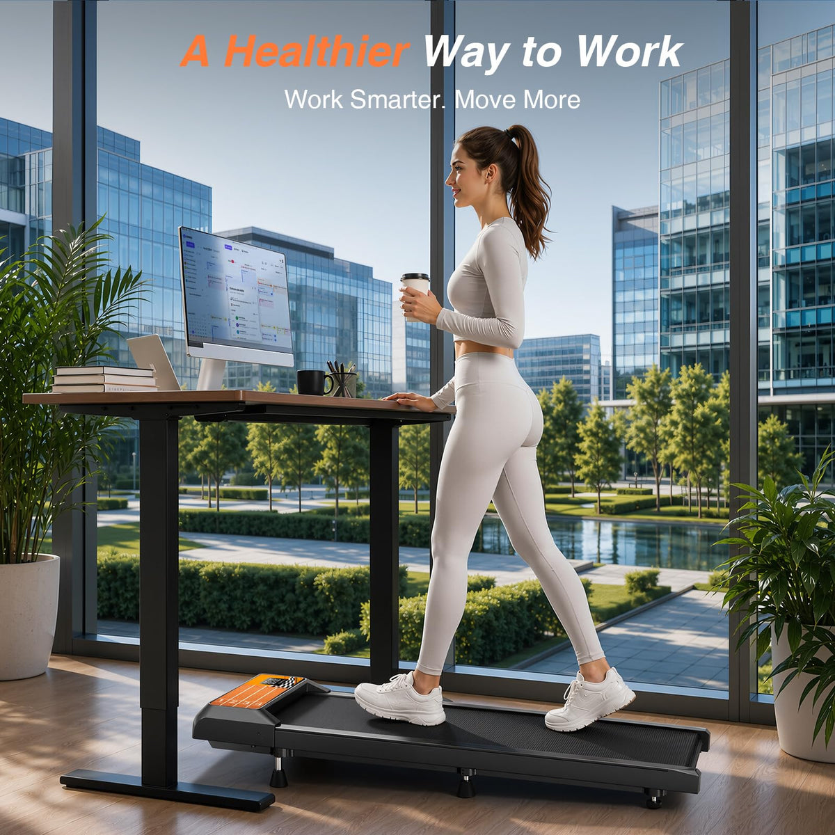 Walking Treadmill Pad with Adjustable 8% V485227