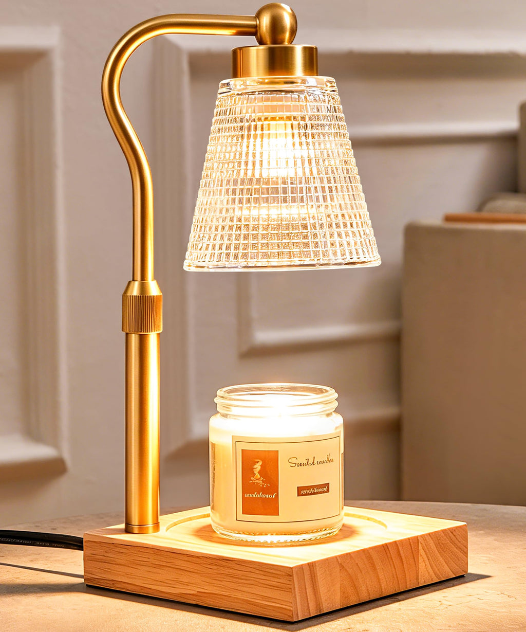 Height Adjustable Candle Warmer Lamp with Timer, 3 Dimmable I272079