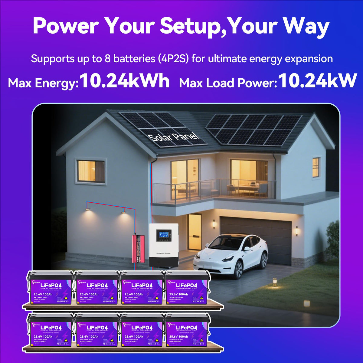 24v 100ah LiFePO4 Lithium Battery with 100A BMS O97434