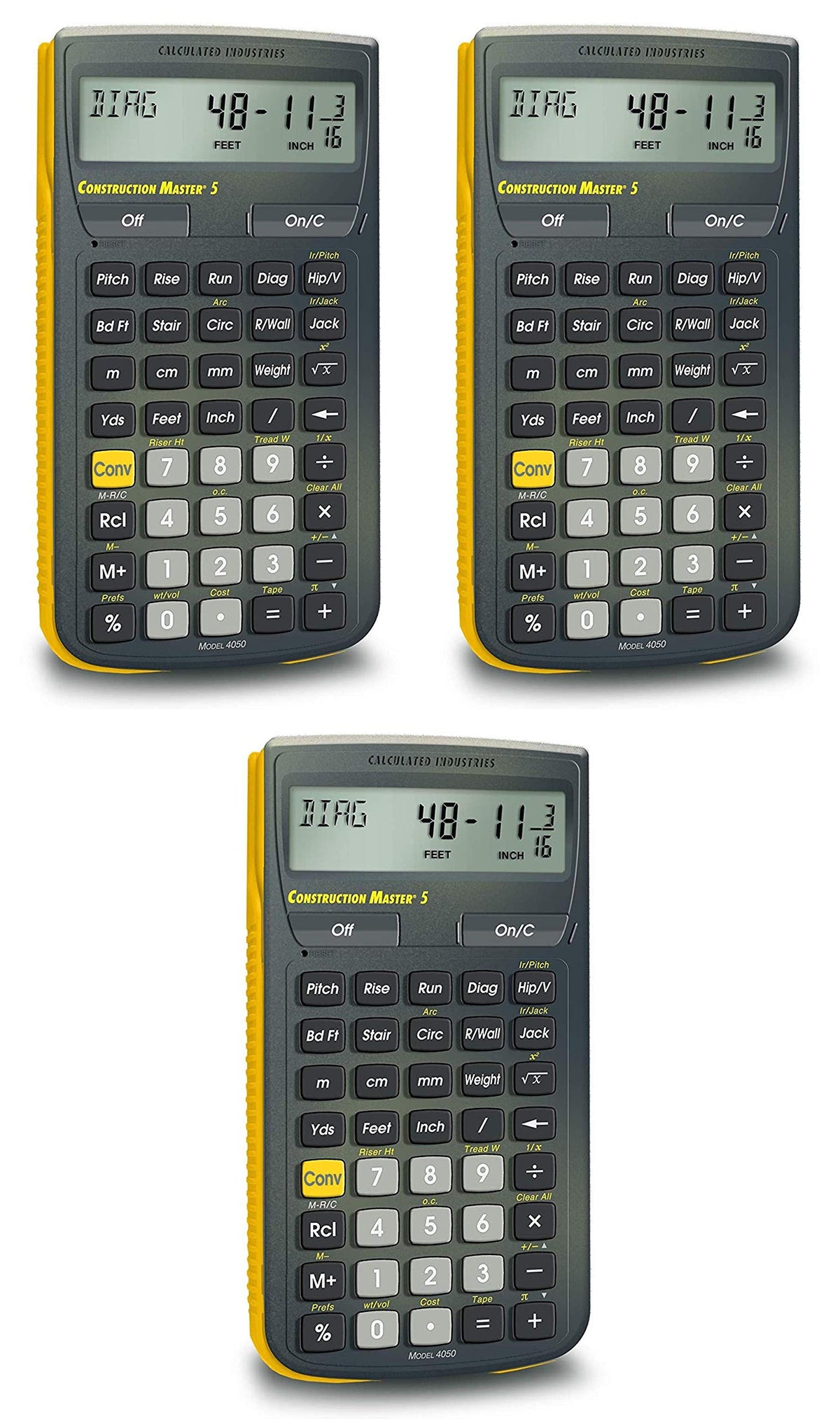 Construction Calculator Pack of 3 P7684