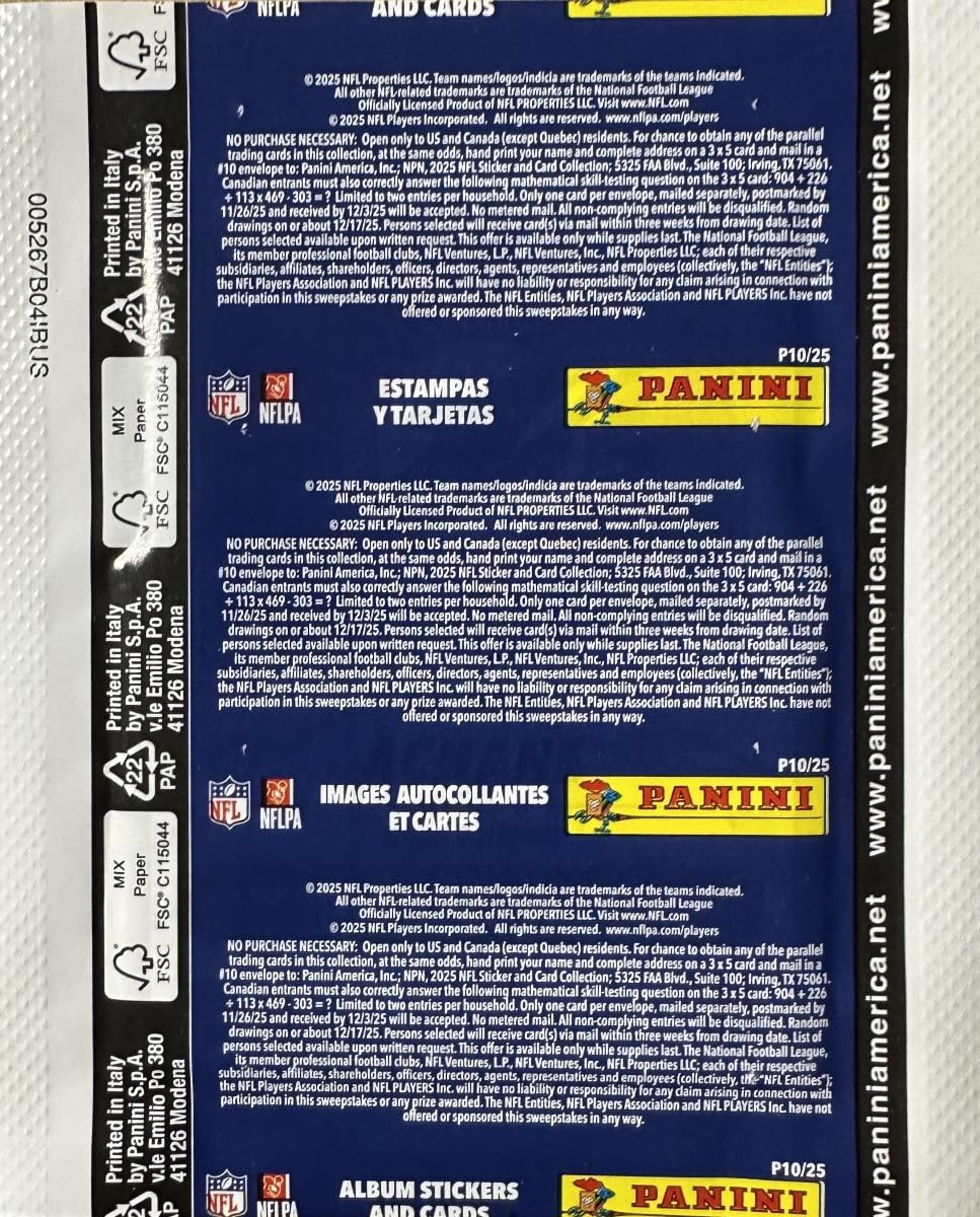 Football Sticker Collection Unopened Box with 50 Packs T79641
