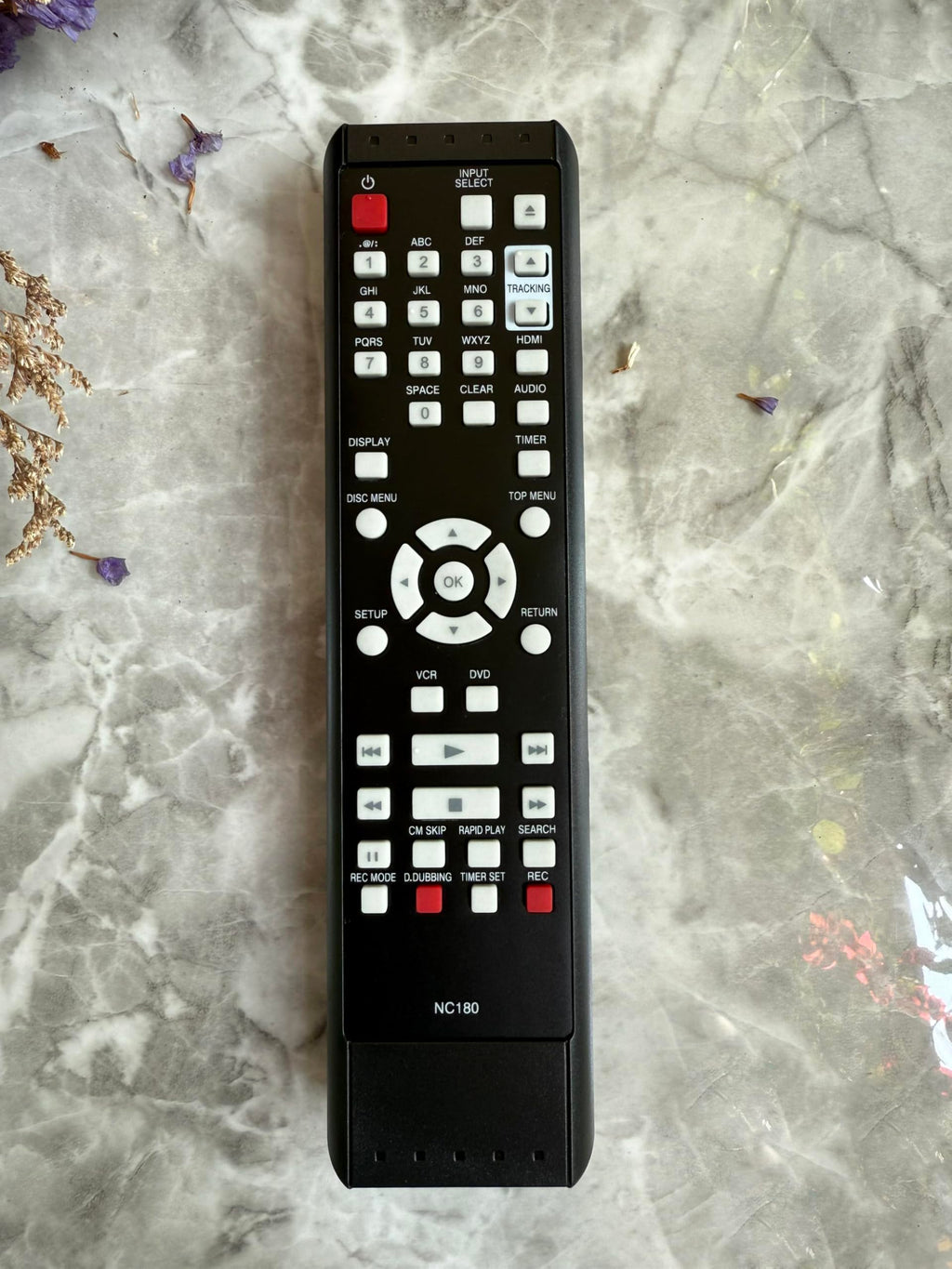 Replacement Remote Control for VCR/DVD Player Combo Recorder L224