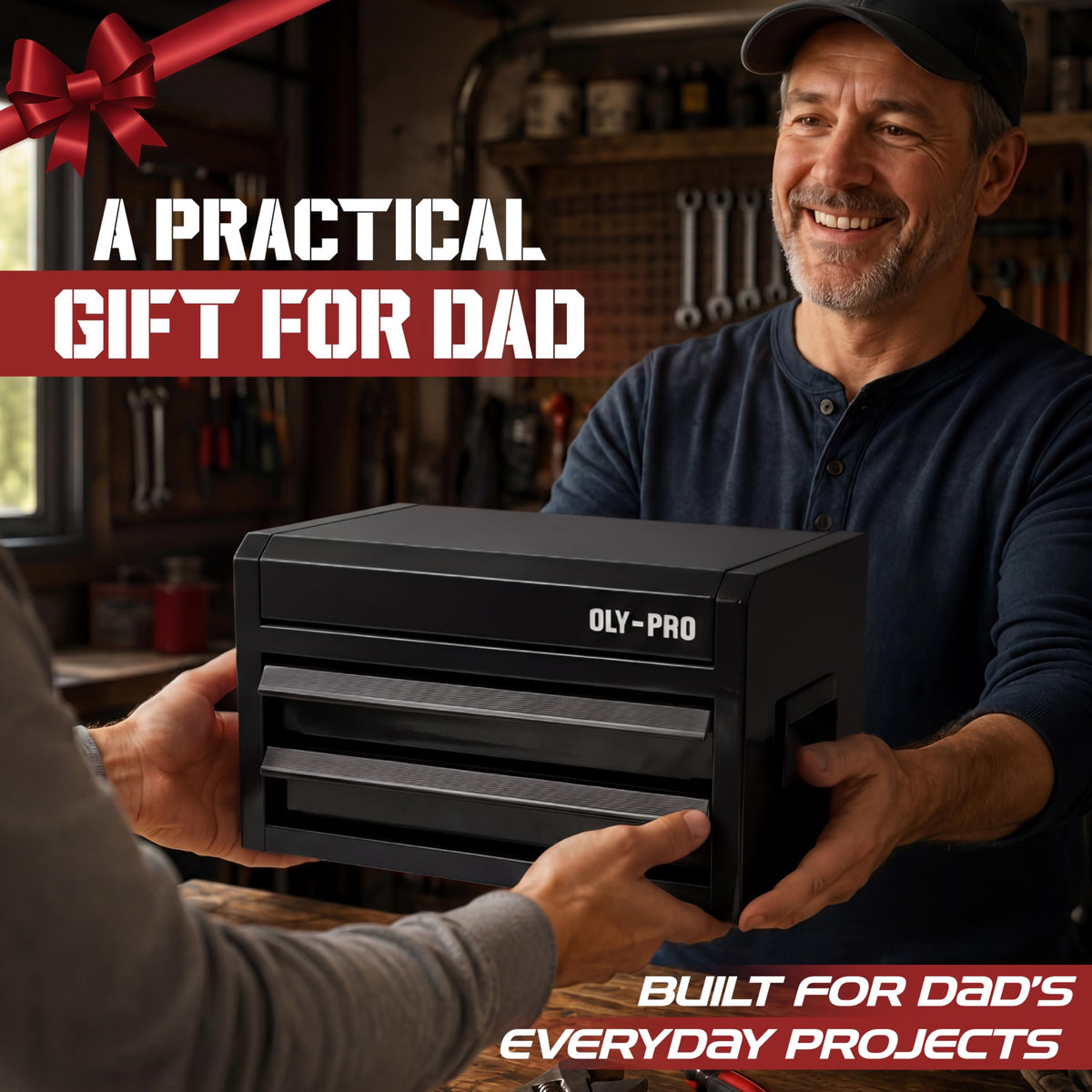 Black 2 Drawer Steel Tool Box D194106