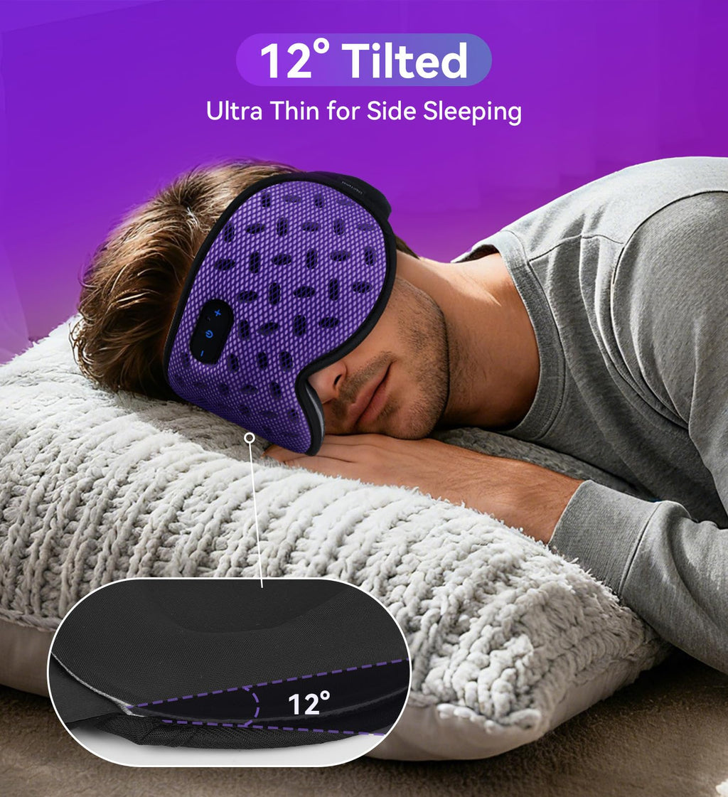 Bluetooth 3D Contoured Sleeping Eye Mask T194372