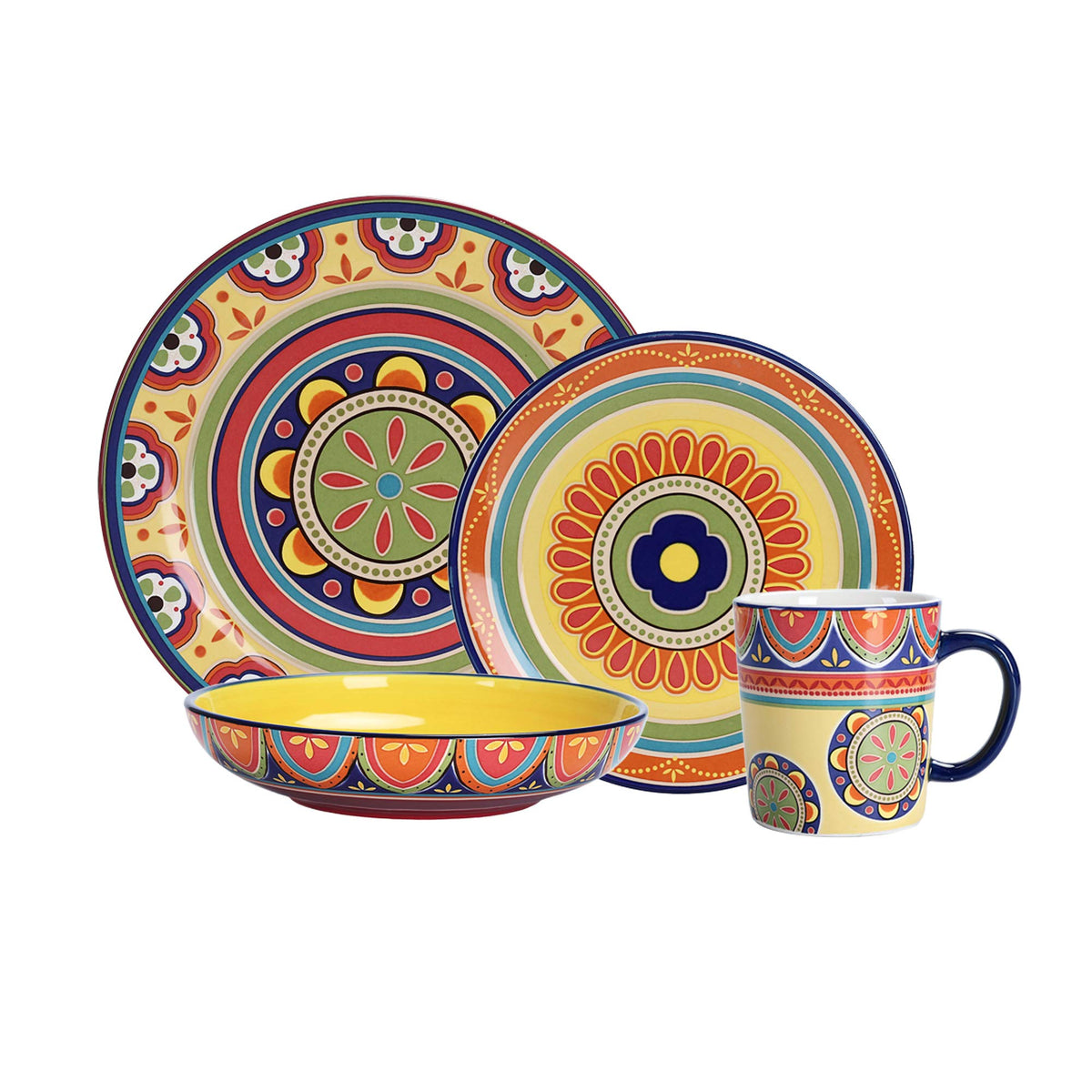 Ceramic 16 pcs Dinnerware Set, Service for 4 M6206