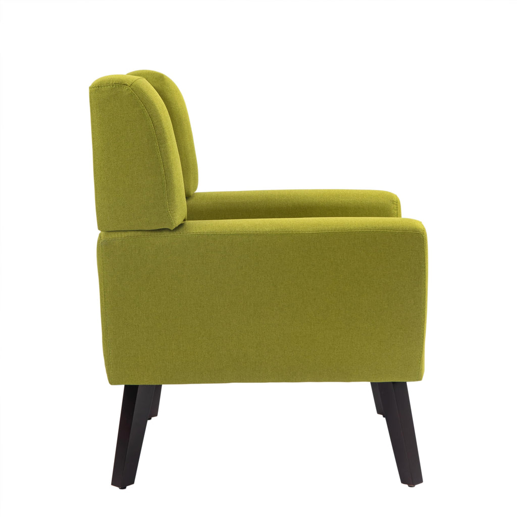 Green Fabric Accent Chairs Set of 2 D93485