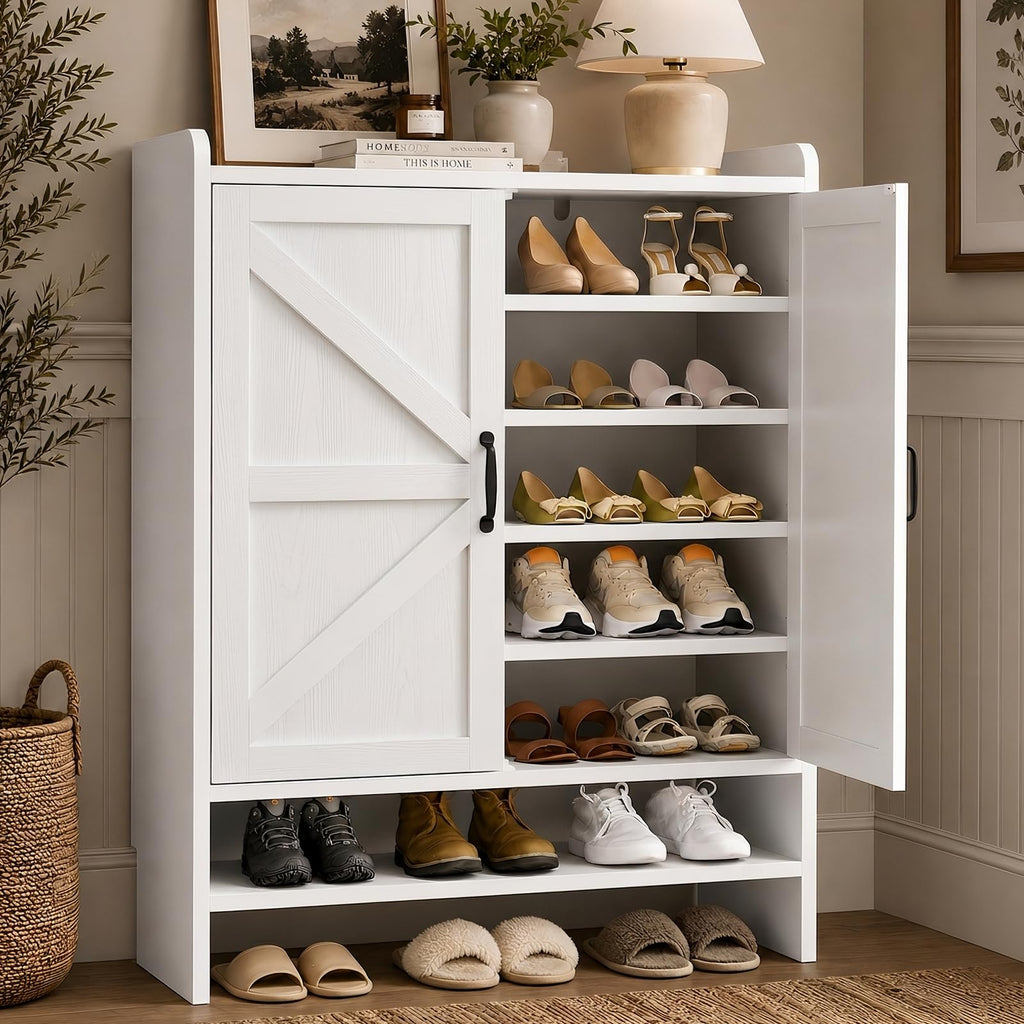 White 5-Tier Shoe Storage Cabinet S784