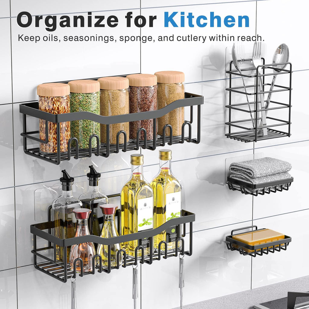 5 Pack Rustproof Stainless Steel Shower Caddy X42406