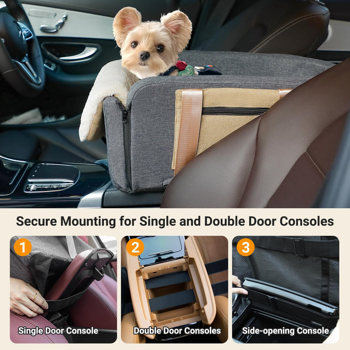 Center Console Dog Car Seat to 18lbs K289515