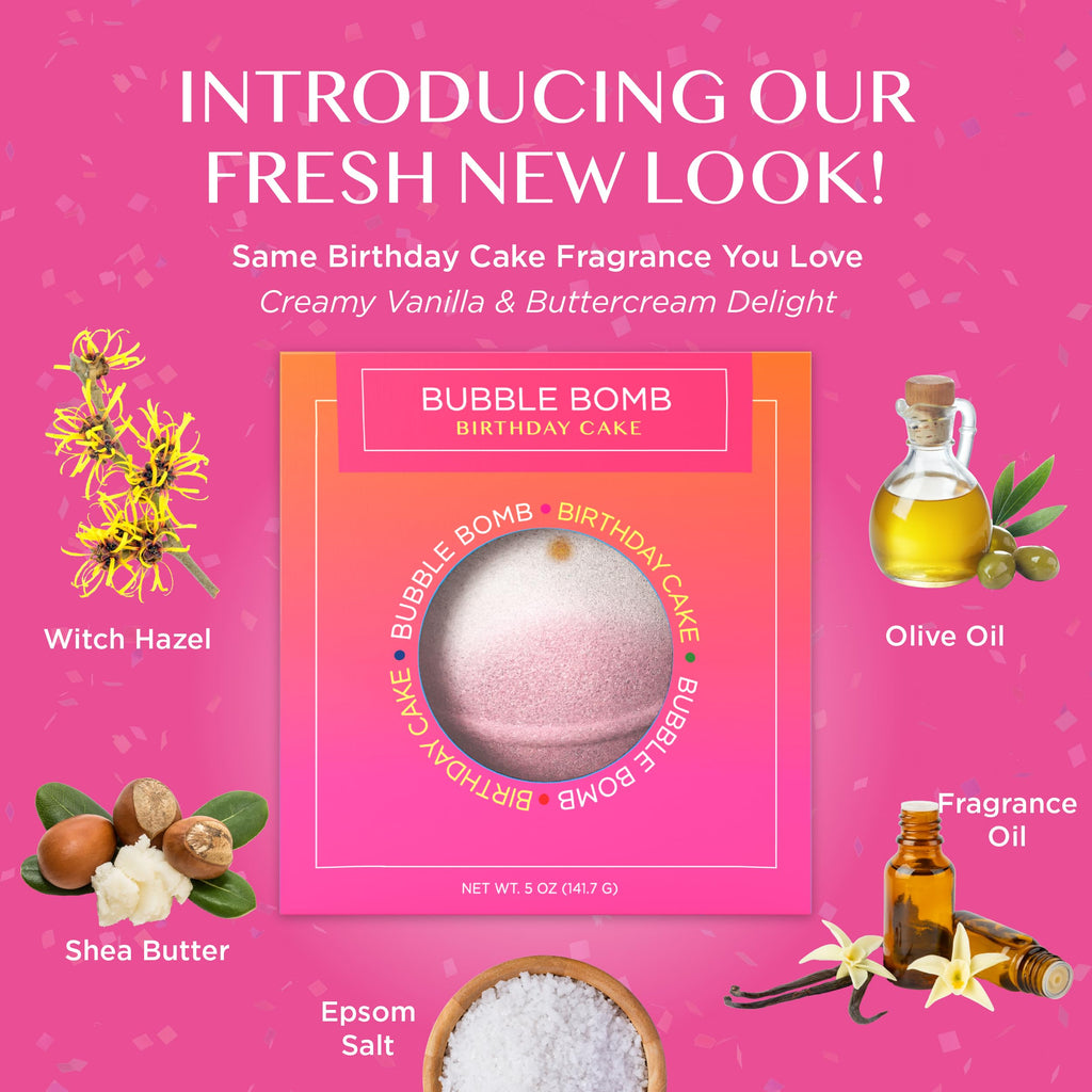 Birthday Cake Bath Bombs 1 Pack M4936