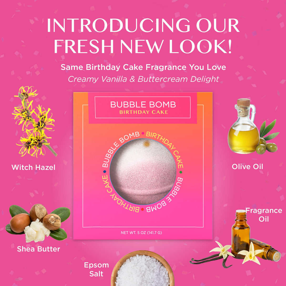 Birthday Cake Bath Bombs 1 Pack M4936
