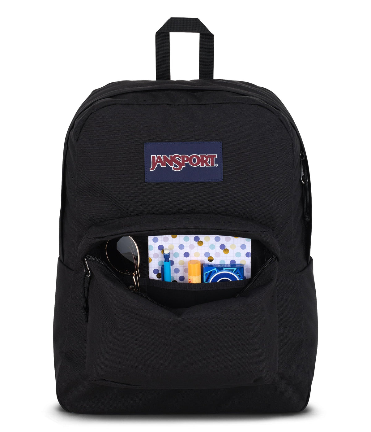 Lightweight Black Backpack with 1 Main Compartment I317319