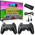 Black 4K Retro Gaming Console with 2.4G Wireless Controllers L16285